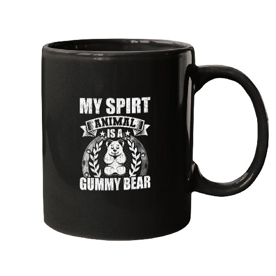 Bear Pet My Spirit Animal Is A Gummy Bear Animal Lovers Mugs