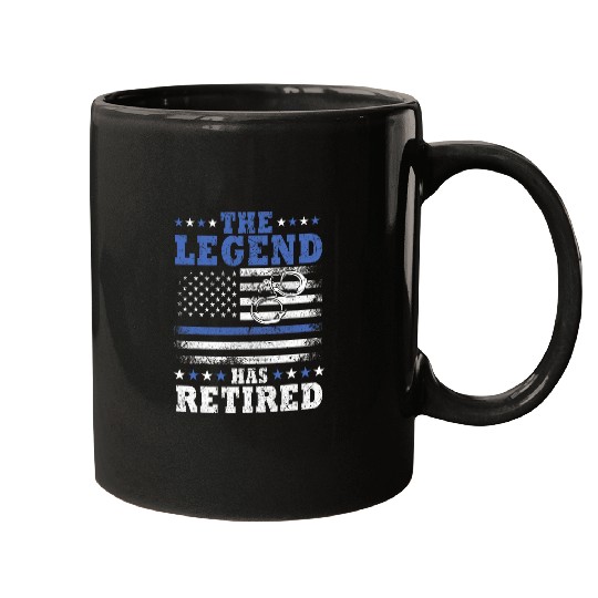Humorous Retired Police Officer Law Enforcement Retirement Mugs