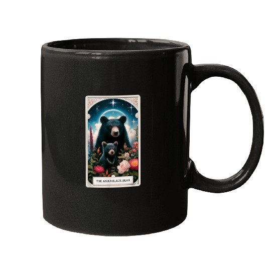 Bear Pet The Asian Black Bear Tarot Card Animal Wildlife Mugs