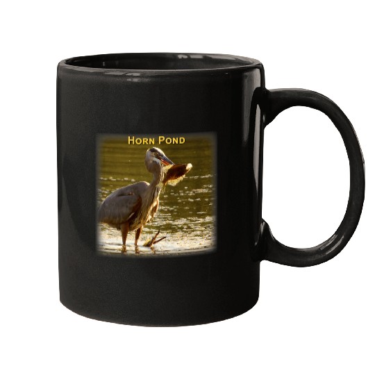 Fishing Great Blue Heron 1 Mugs