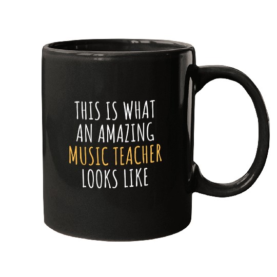MUSIC TEACHER Funny Job Title Profession Worker Idea Mugs