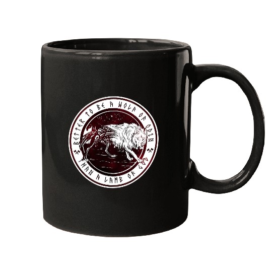 Better To Be A wolfs of Odin Than A Lamb Of God Viking Mugs