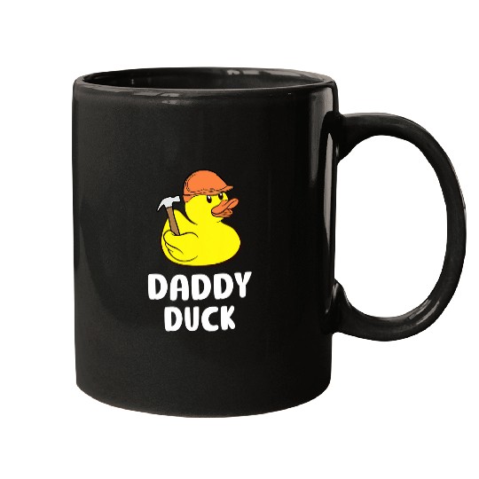 Duck Pet Daddy Duck Construction Site Dad Rubber Duck Mugs