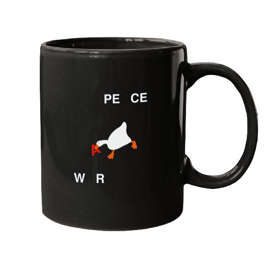 Duck Pet wars Peace Duck Goose Rebel Funny Indie Minimal Ironic Mugs