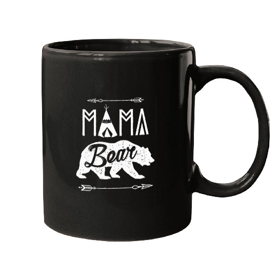 Bear Pet Mama Bear Graphic Summer Crew Neck Letter Print mom Mugs