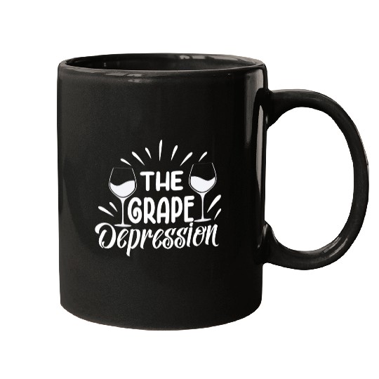 Wines Fun The Grape Depression Wines Drinker Pairing Novelty Mugs