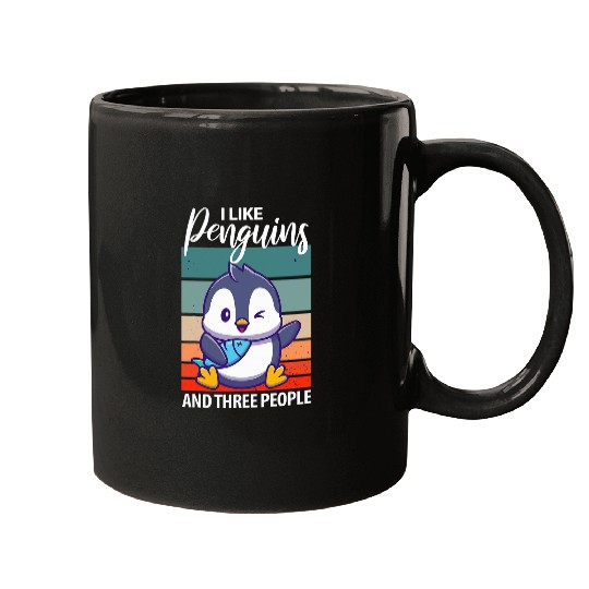 Penguin Pet I like penguins and three people apparel toddler penguin 1 Mugs
