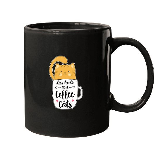Coffee Fun Orange Cat Coffee Mug Introvert Cat Lover Women Mugs