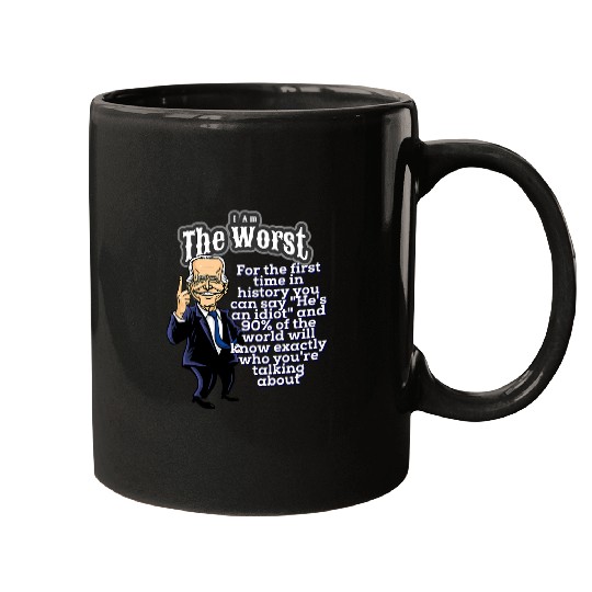 Biden Bicycle Crash Bike Wreck antiBiden Pro Trump 2024 6 Mugs