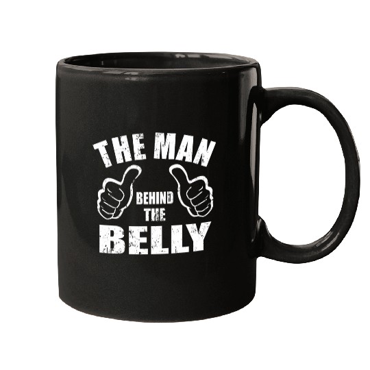 Beer Fun The Man Behind The Belly Funny Summer BBQ Party Beer Belly Mugs