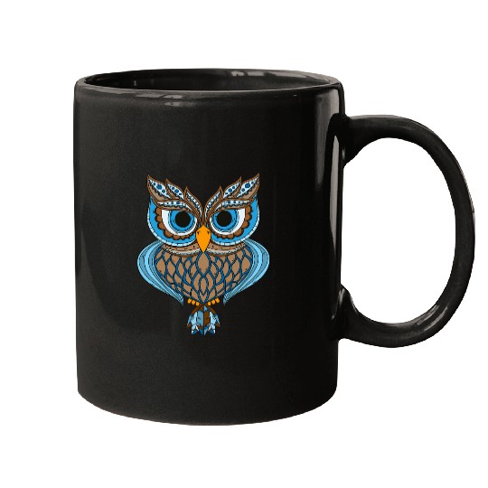 Owl Pet Night Bird Eagle Owl Barn Owl Wisdom Mouse 12 Mugs