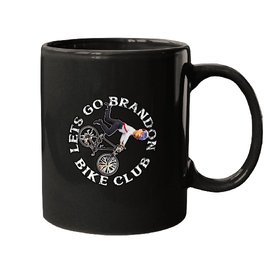Biden Bicycle Crash Bike Wreck RIDIN With Biden Pro Trump 6 Mugs