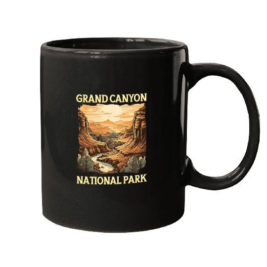 Grand Canyon Adventure Nature Lover Hiking Sunset Graphic 3 Mugs