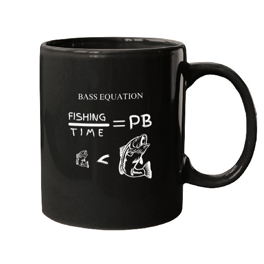 Bass Equation Bass Fishing Anglers Fishermen Funny Mugs