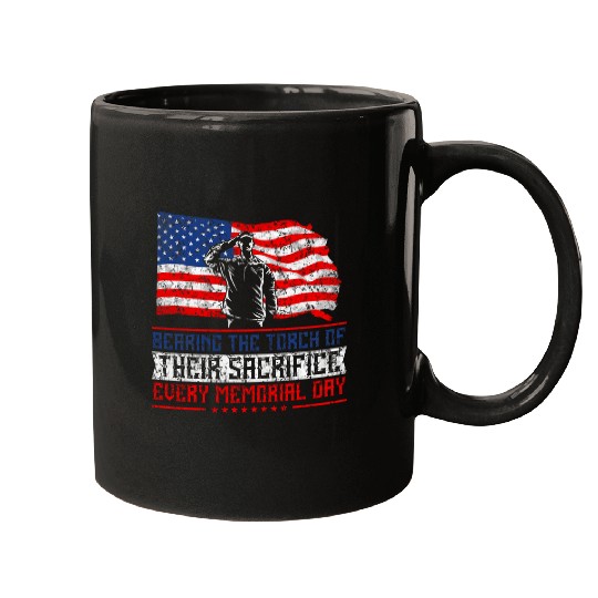 Bear Pet Bearing Torch Of Their Sacrifice Every Memorial Day 27 May Mugs