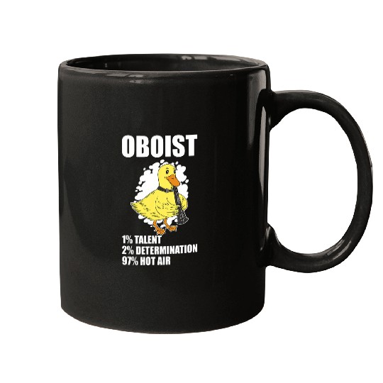 Duck Pet Funny Oboist Music Orchestra Duck Symphonic Music Player 1 Mugs