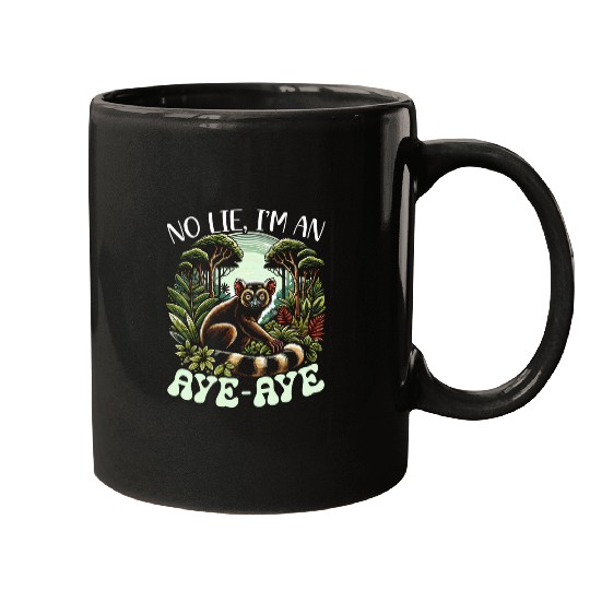 Lemur Pet Aye Aye Face Ayeaye Nocturnal Lemur Wildlife Animal 24 Mugs