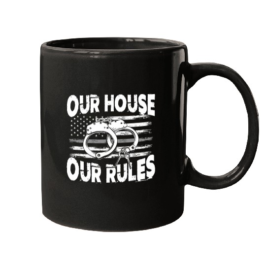 Police Job Our House Rules Police Law Enforcement Correctional Officer Mugs