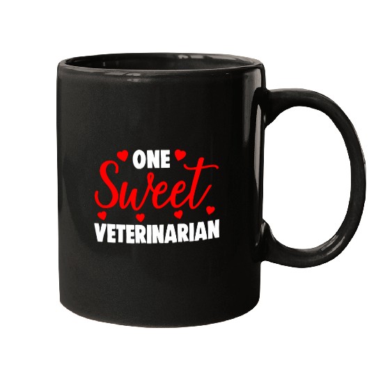 One Sweet Veterinarian s Funny Valentines Day Gifts Mugs