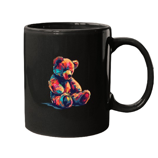 Bear Pet Y2K Teddy Bear Gift vintages Tie Dye Men Graphic Women Mugs