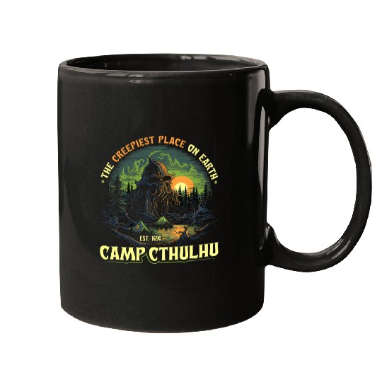 Camp Cthulhu Cosmic Horror Camping Cthulhu Mugs