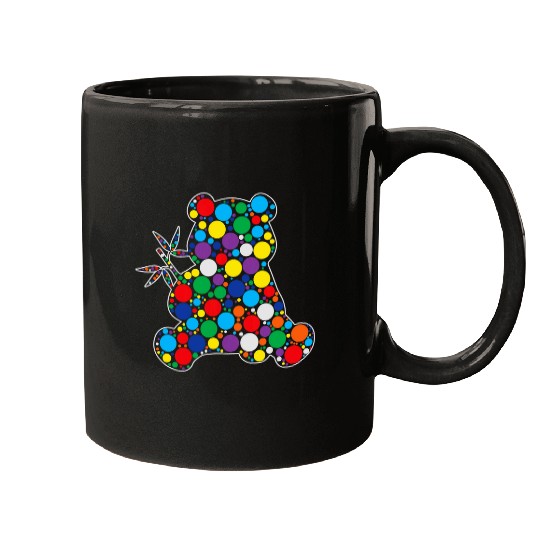 Panda Pet September 15th Polka Dot Panda International Dot Day Mugs