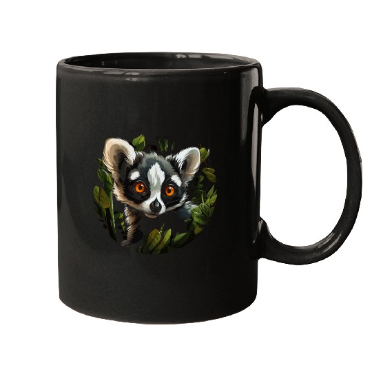 Lemur Pet Aye Aye Face Ayeaye Nocturnal Lemur Wildlife Animal 27 Mugs