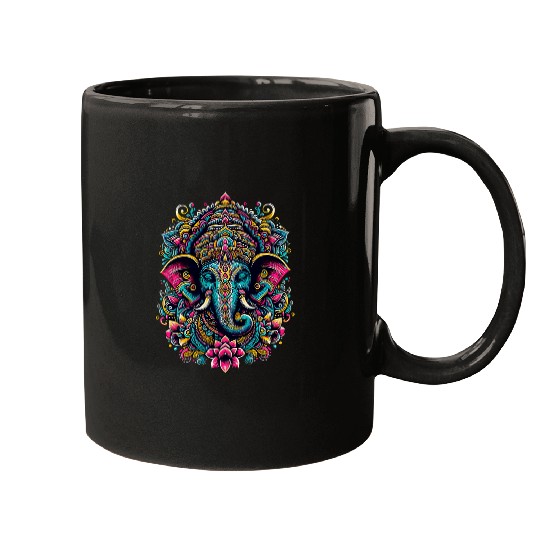 Elephant Pet Ganesh Symbol Yoga Hindu Elephant God Ganesha Puja 42 Mugs