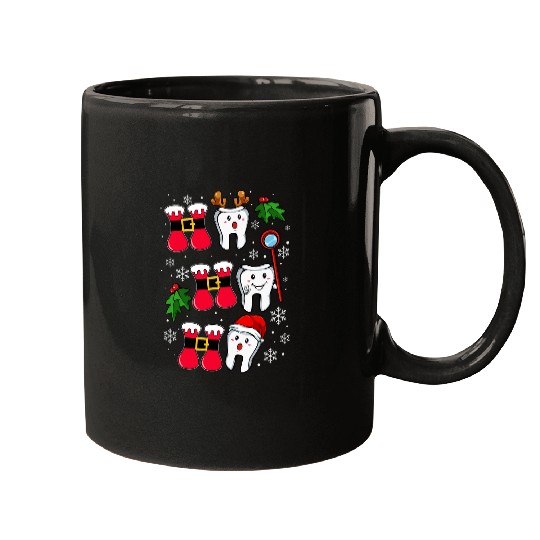 dentists Job Teeth Ho Ho Ho dentists Christmas Dental Crew Squad Mugs