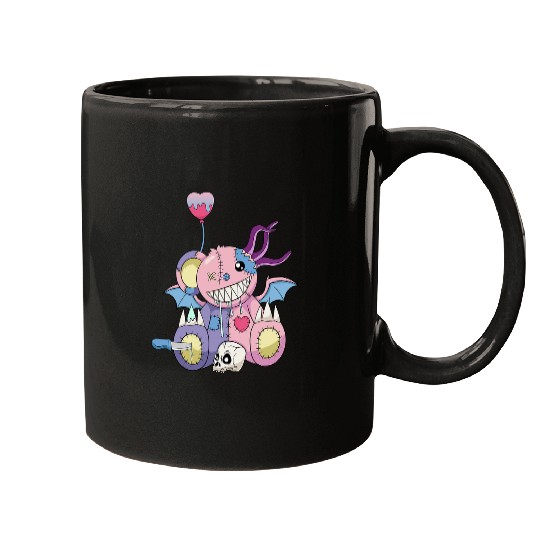 Bear Pet Gothic Pastel Teddy Bear 1 Mugs