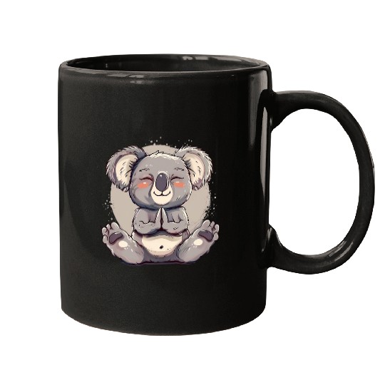 Koala Pet Meditation Buddhist Yoga Zen Buddha Hindu Spiritual Mugs
