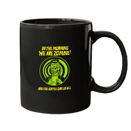 Coffee Fun Horror Art Zombie Coffee Cup Psychobilly Punk Art Mugs