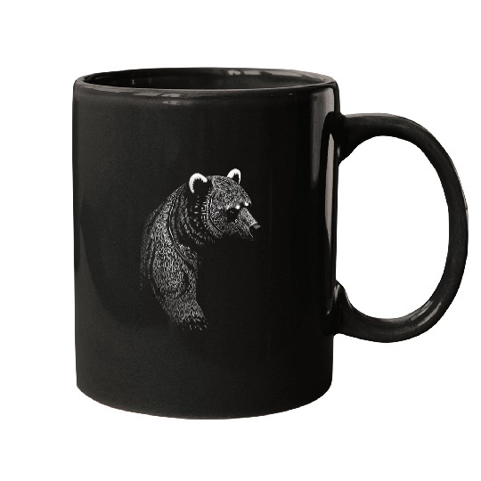 Bear Pet Berserker Bear Warrior Odin Norse Mythology Vikings 2 Mugs