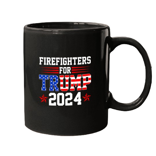 Firefighter Job For Trump 2024 President Republican Firefighter 8 Mugs