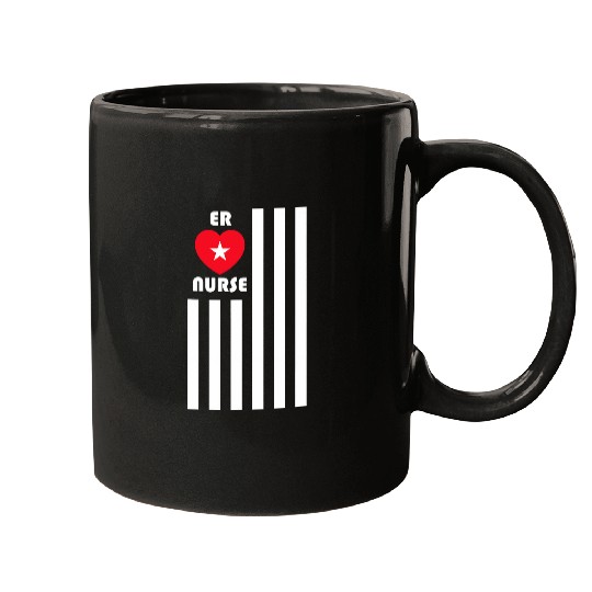 Memorial Day ER nurses American Flag Emergency Room nurses Mugs