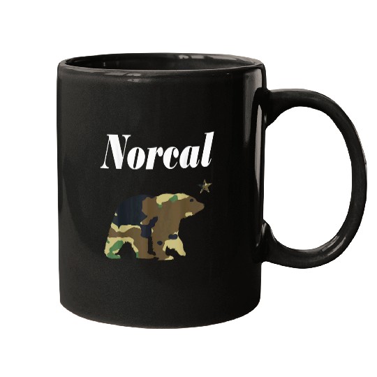 Bear Pet Norcal Northern californias Camouflage Bear With Star Mugs