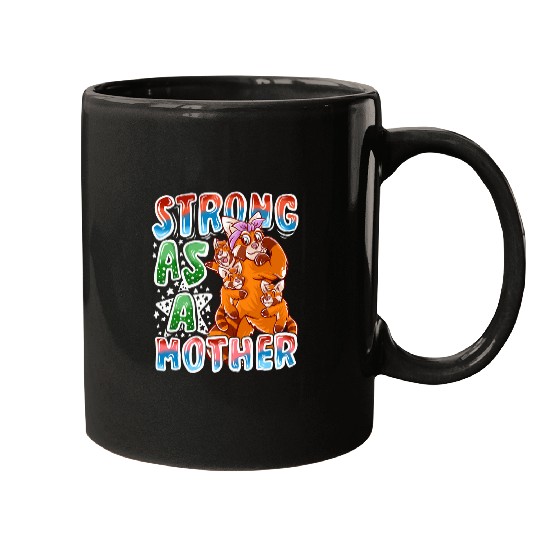Panda Pet Red Panda Bear Mom Strong As A Mother Mommy Mother s Day Mugs