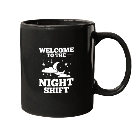 Coffee Fun Shift Work Night Job Worker Midnight Funny Coffee 14 Mugs