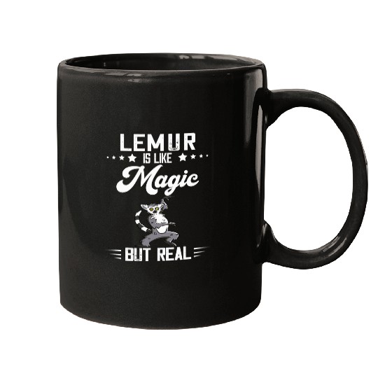 Lemur Pet Madagascar Animal Lemur Magic But Real Cute Lemur Monkey Mugs