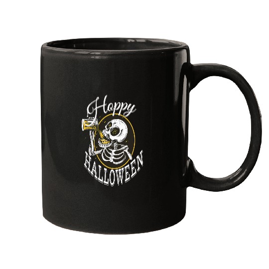 Beer Fun Hoppy Halloween Funny Beer Halloween 3 Mugs