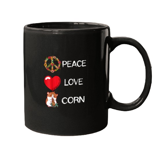 Hamster Pet Corn Hamster Guinea Pig Maize Crop Corn Lover Love Peace Mugs