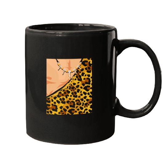 Caveman Costume Cosplay Cave Diving Hiker Explorer 2 Mugs