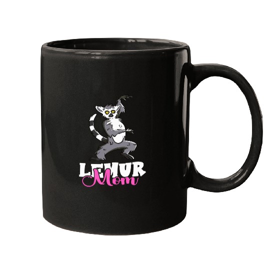 Lemur Pet Madagascar Lemur Mom Cute Lemur Monkey Mugs