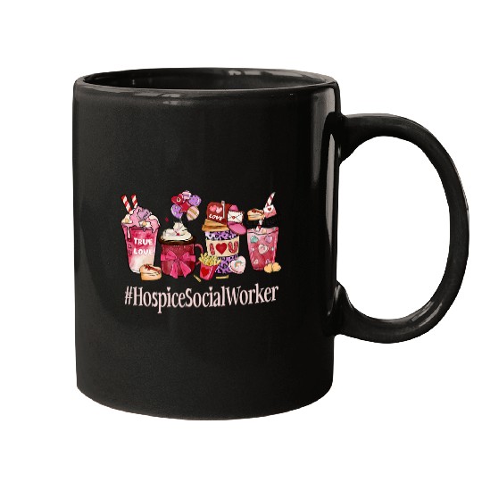 Coffee Fun Hospice Social Worker Coffee Lovers Funny Valentines Day Mugs
