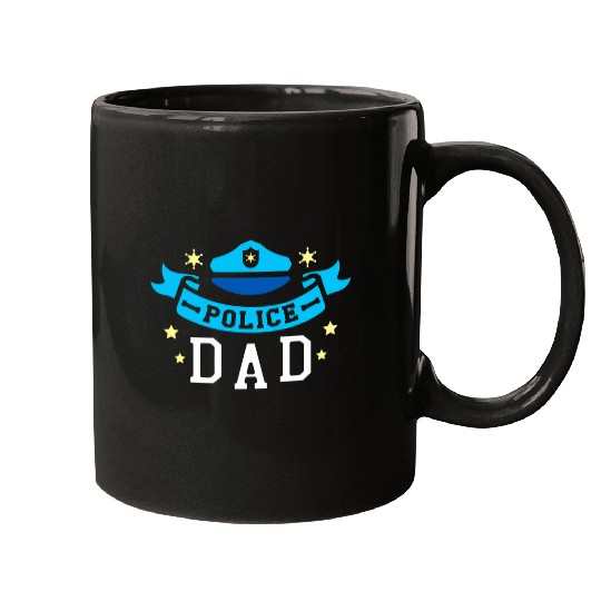 Mens Police Dad Policemen Cop Law Enforcement Officer Mugs