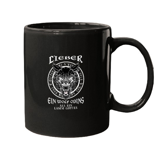 Lieber Ein wolfs Odins Als Ein Lamb of God Viking Nordic Mugs