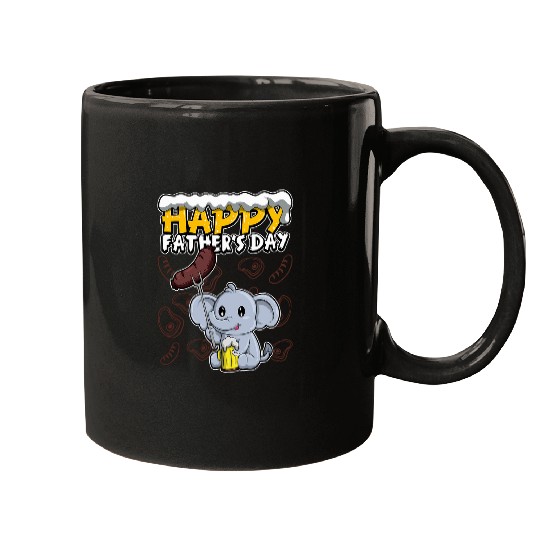 Elephant Pet Happy Father s Day I Love My Dad Cute Elephant Mugs