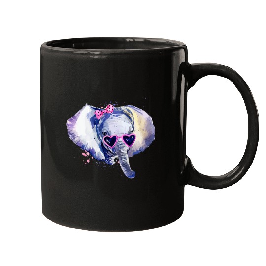 Elephant Pet hand painted Elephant Mugs