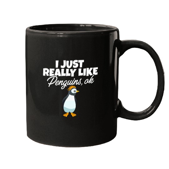 Penguin Pet I Penguin Lover I Just Really Like Penguins OK Mugs