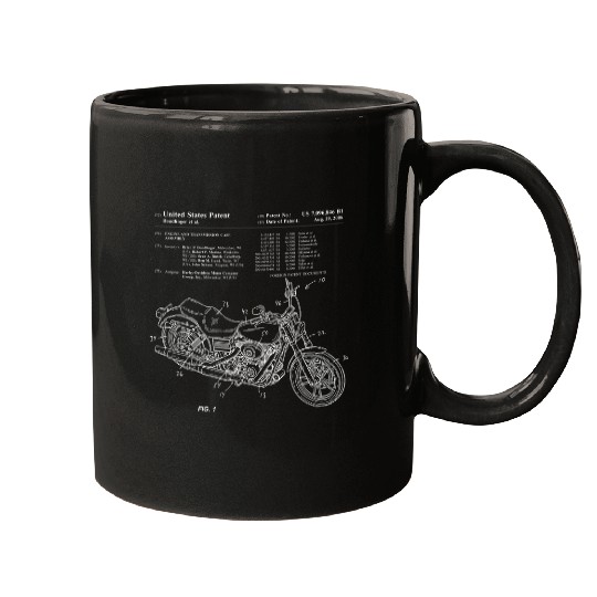 Classic vintages Patent Print 2006 Motorcycle Biker Gift Mugs